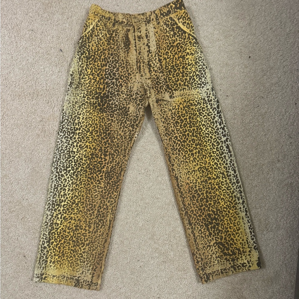 *SOLD* Big Bud Press Work Pants Leopard Size Small NWOT